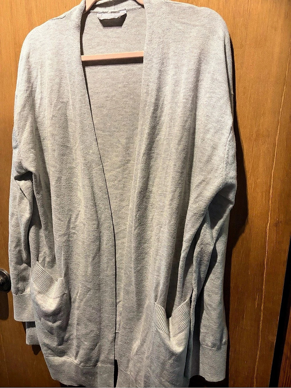 Luxury Premier Collection Cashmere Blend Cardigan Gray XL Cashmere Blend